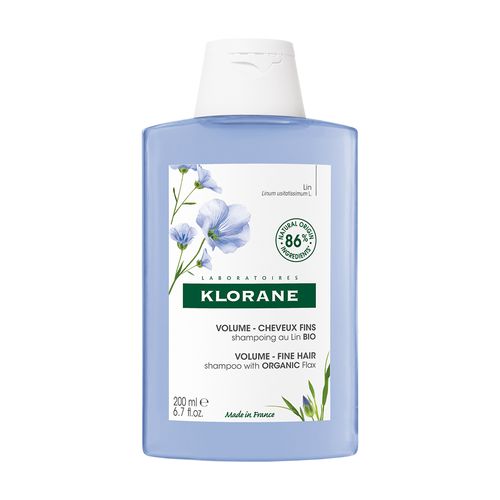 Shampoo Klorane a las Fibras de Lino x 200 ml