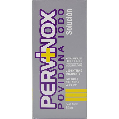 Pervinox Solución Tópica Iodo Povidona x 60 ml