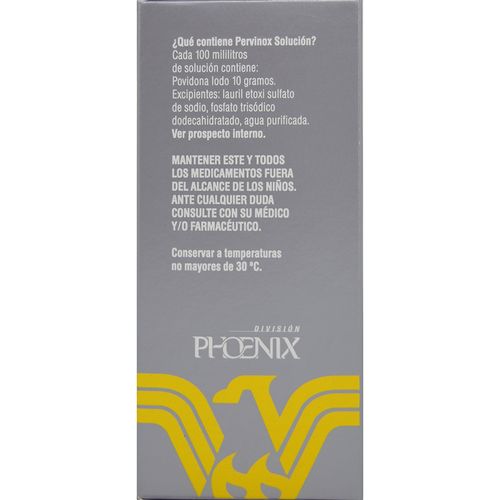 Pervinox Solución Tópica Iodo Povidona x 60 ml