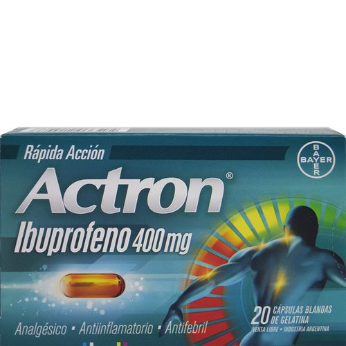 Actron Ibuprofeno 400 mg x 20 Cáps