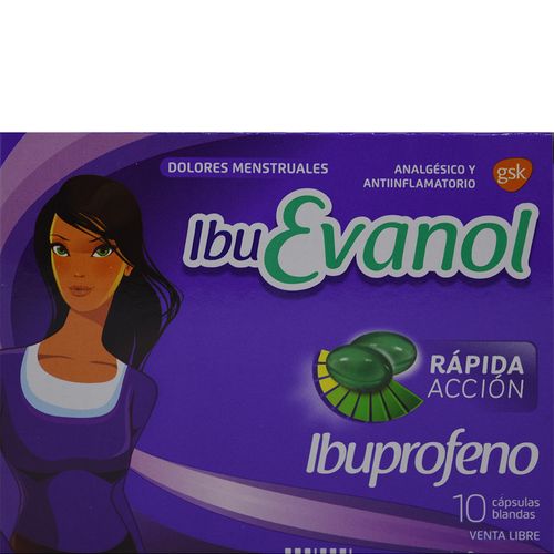 Ibuevanol Acción Rápida x 10 Cáps