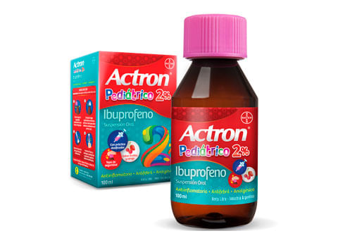 Actron Pediátrico Suspensión Oral Ibuprofeno 2% x 100 ml