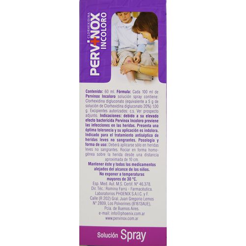 Pervinox Incoloro en Spray x 60 ml