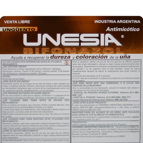 Unesia Ungüento x 20 g