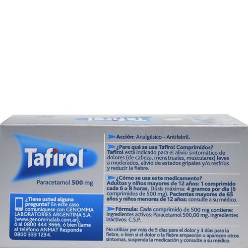 Paracetamol Tafirol 500 mg x 30 Comp