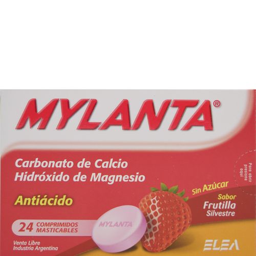 Mylanta Frutilla Masticable x 24 Comp