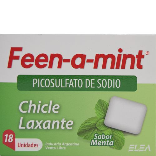 Feen-a-mint Chicles Laxante Menta x 18 un