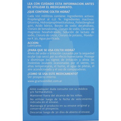 Coltix Hidra Lagrimas x 12 ml