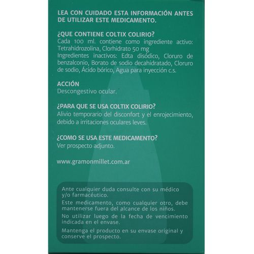 Coltix Colirio x 12 ml