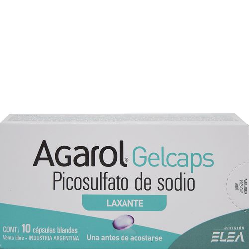 Agarol Gelcaps Laxante x 10 Cáps