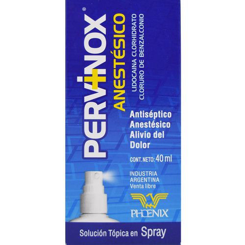 Pervinox Anestésico Spray x 40 ml