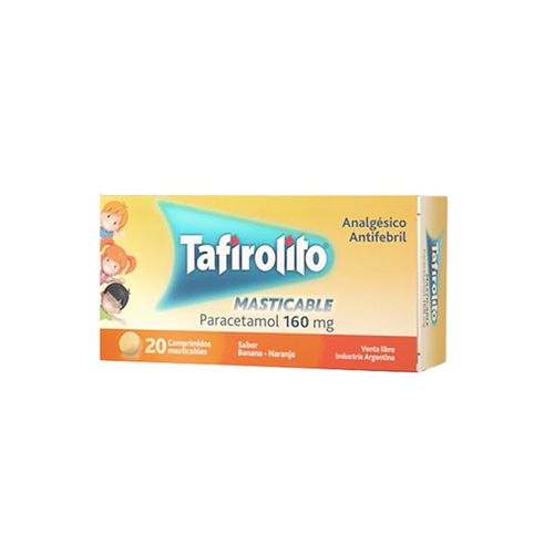 Tafirolito Paracetamol Mascticable 160 mg x 20 Comp