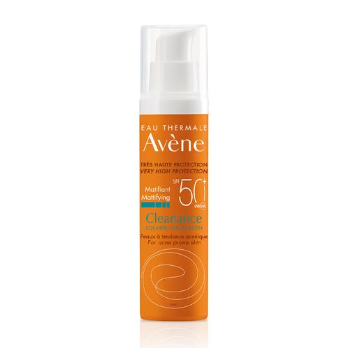 Protector Solar emulsión matificante Avene Cleanance FPS 50+ X 50 Ml