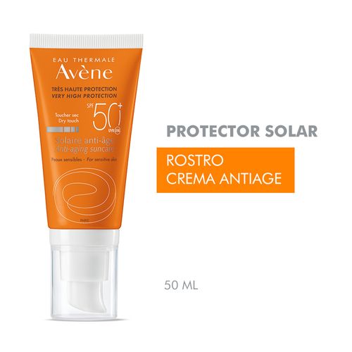 Protector Solar Facial Avene Anti-Edad FPS 50 x 50 ml