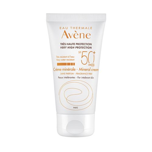 Protector Solar Avene SPF 50+ Gama Blanca en Crema x 50 ml