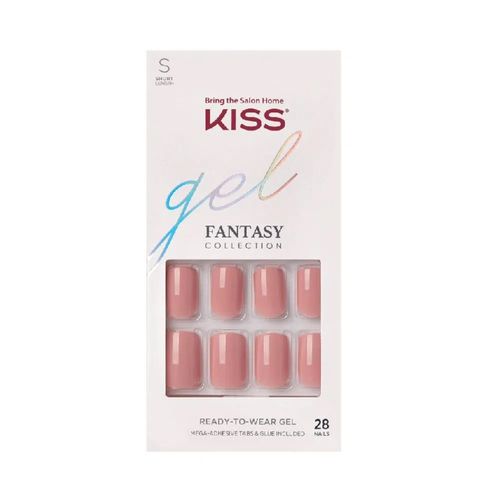 Uñas Postizas Glue On Kiss Gel Fantasy Ribbons