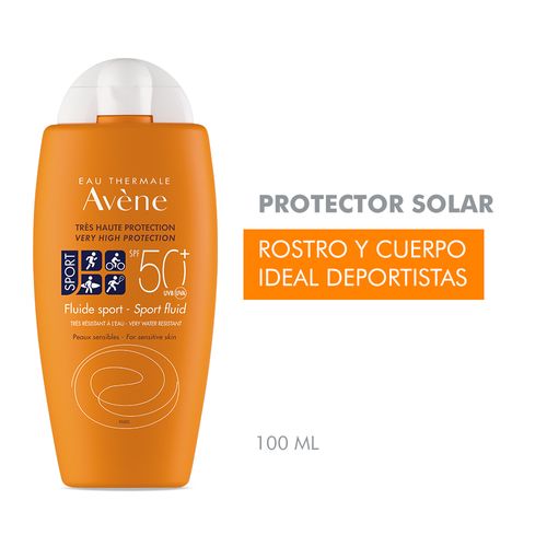 Protector Solar Avene Fluido Sport Fps 50 x 100 ml