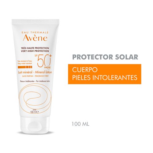 Protector Solar Leche Mineral Avene FPS 50+ X 100 Ml