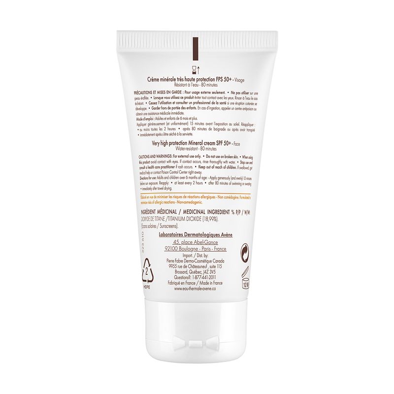 Protector-Solar-Leche-Mineral-Avene-FPS-50--X-100-Ml