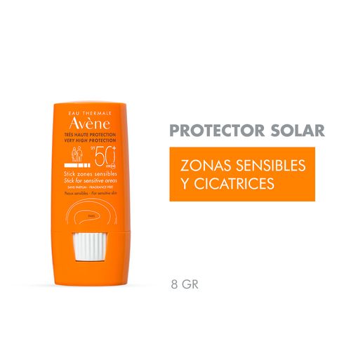 Protector Solar Avene Stick Zonas Sensibles Fps 50 x 8 g