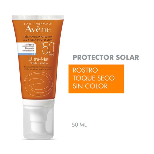 Protector Solar Fluido Avene Ultra-Mat Fps 50 x 50 ml