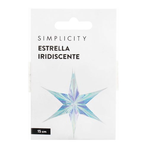 Estrella Iridiscente Simplicity x 15 cm