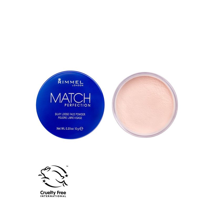 Rimmel London Match Perfection Loose Puder – Transparentes Puder Für Ein Seidiges Finish, 001 Transparent