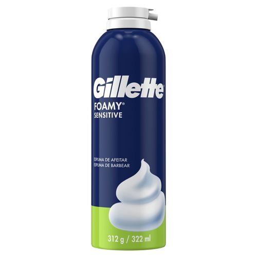 Espuma de Afeitar Gillette Foamy Sensitive Piel Sensible x  322 ml