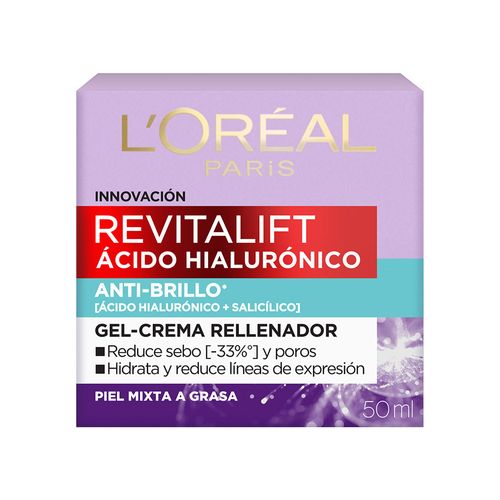 Gel Crema L´Oréal Paris Revitalift Ácido Hialurónico x 50 ml