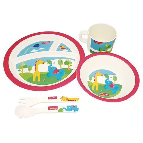 Set Fisher Price de Alimentación Línea Bamboo Jirafa