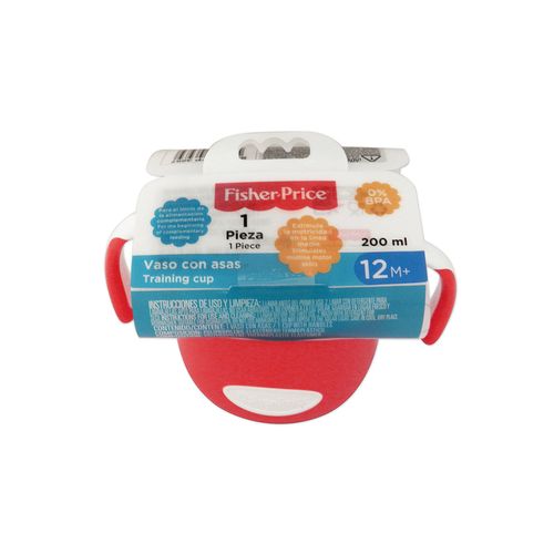 Vaso con Asas Fisher Price Rojo x 200 ml