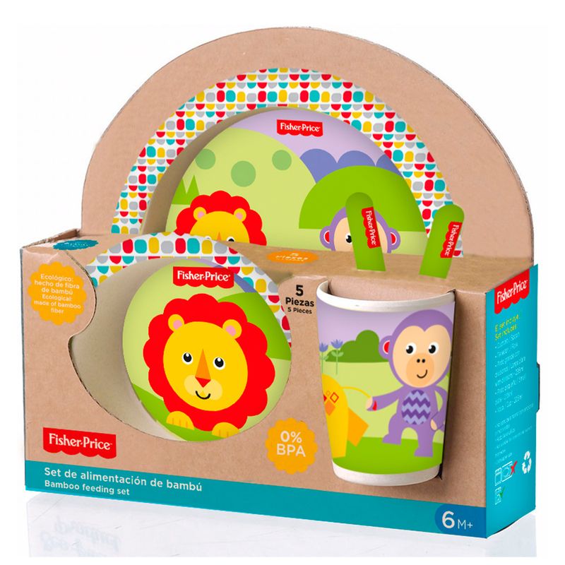 set-fisher-price-de-alimentacion-linea-bamboo-leon