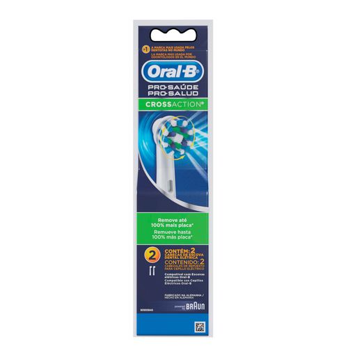 Cabezales de Repuesto para Cepillo Eléctrico Dental Oral-B Cross Action x 2 un