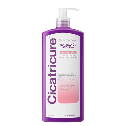 Crema Corporal Cicatricure Hidratación Intensiva Anti-Estrías x 400 ml