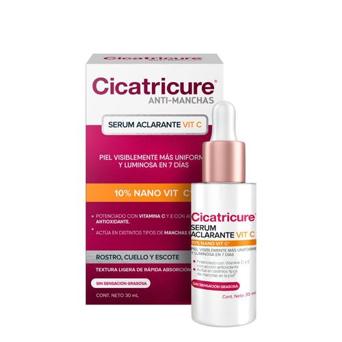 Serúm Facial Cicatricure Aclarante Vit C x 30 ml