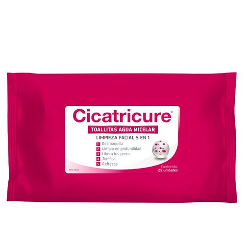 Toallitas Desmaquillantes Cicatricure Agua Micelar x 25 un