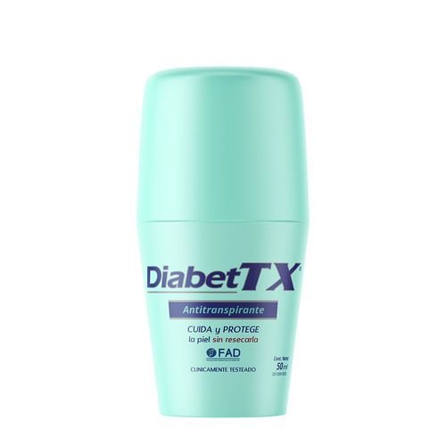 Crema Corporal DiabetTX Antitranspirante Roll On x 50 ml