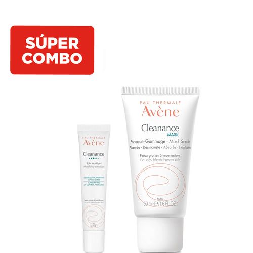 Cleanance Avène Cuidado Matificante x 40 ml + Cleanance Masque x 50 ml