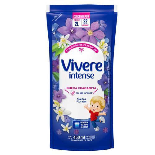 Suavizante para Ropa Vivere Intense Sueños Florales x 450 ml