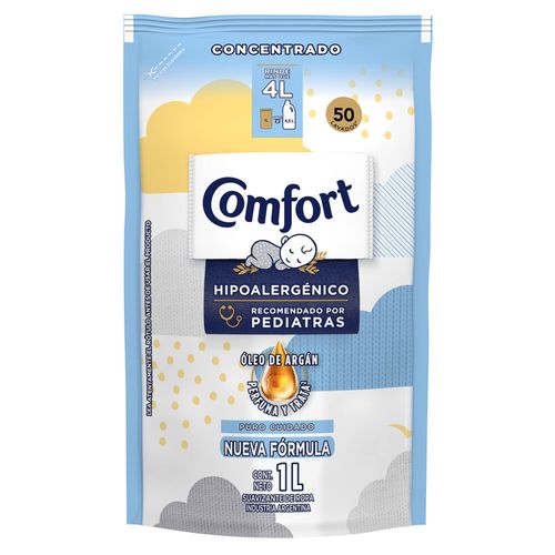 Suavizante para Ropa Comfort Concentrado Puro Cuidado Hipoalergénico x 1 l