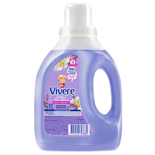 Suavizante para Ropa Vivere Explosión Floral Violetas y Flores Blancas x 1 l