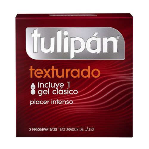 Preservativo de Látex Tulipán Texturado x 3 un