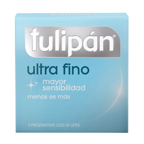 Preservativos de Látex Tulipán Ultrafino x 3 un