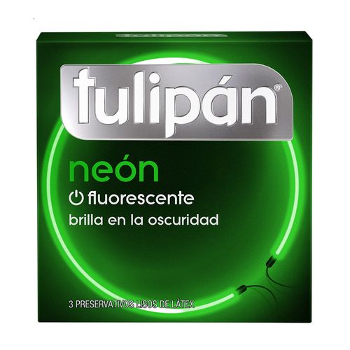 Preservativo de Látex Neón Flourescente x 3 un