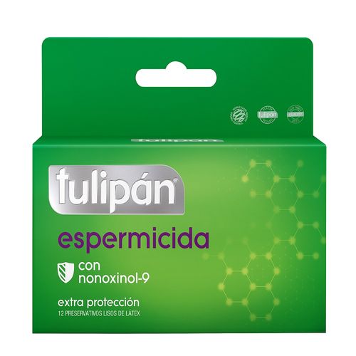 Preservativo de Látex Tulipán Espermicida x 12 un