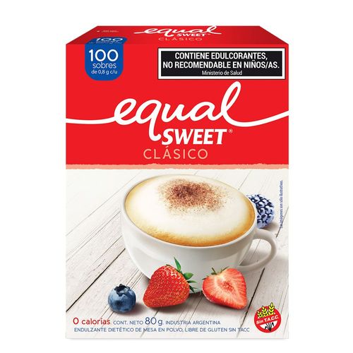 Endulzante Dietético Equalsweet en Polvo x 100 un