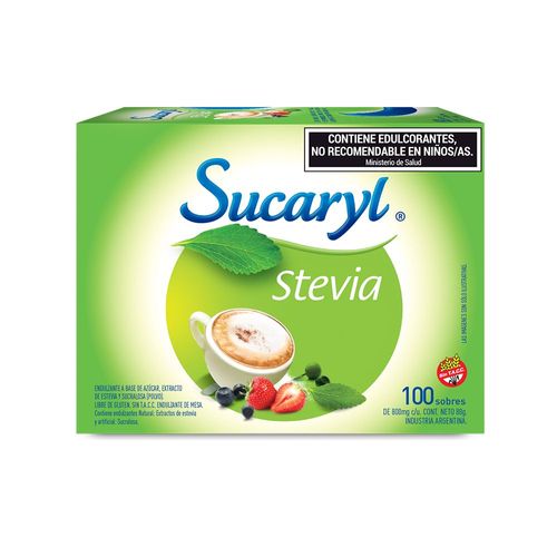 Endulzante Sucaryl Stevia x 100 un
