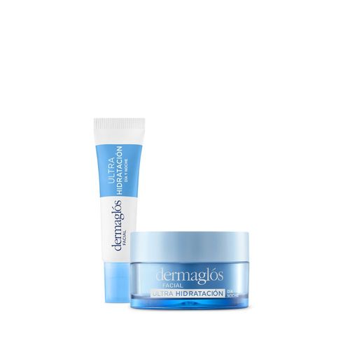 Kit Facial Dermaglós Ultra Hidratante Crema Contorno Ojos