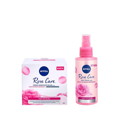 Crema Facial Rose Care Hidratante en Gel x 50 ml + Rose Care Mist Facial x 150 ml