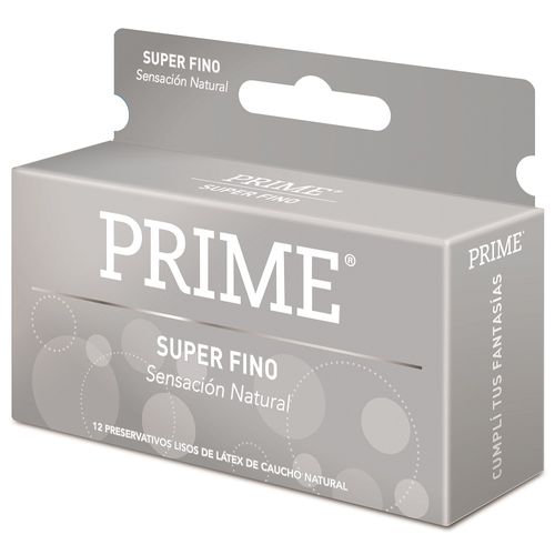 Preservativo de Látex Prime Súper Fino x 12 un